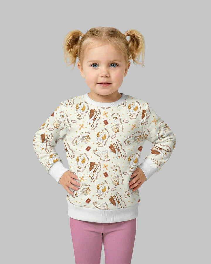 Jesus Loves You Silly Goose Bamboo Crewneck Sweatshirt