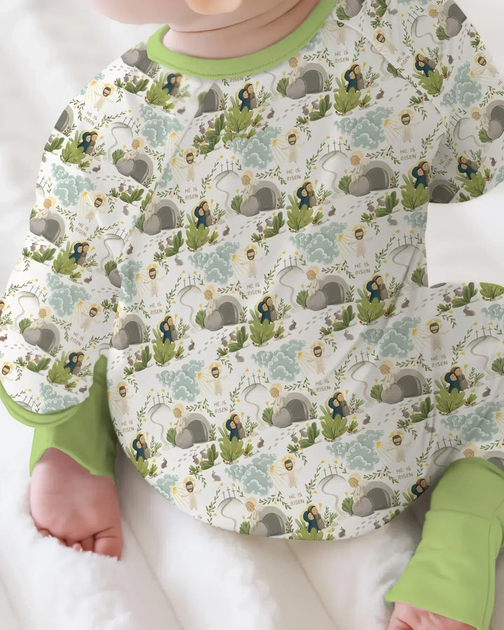 Matthew 28:1–8 He Is Risen Bamboo Convertible Zippy