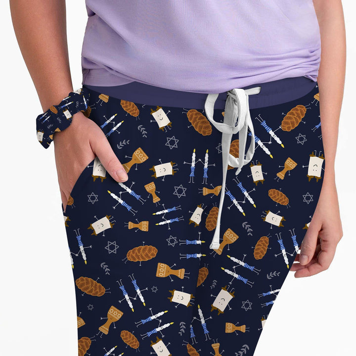 Shabbat Shalom Family Matching Custom Bamboo Women Pajama Set
