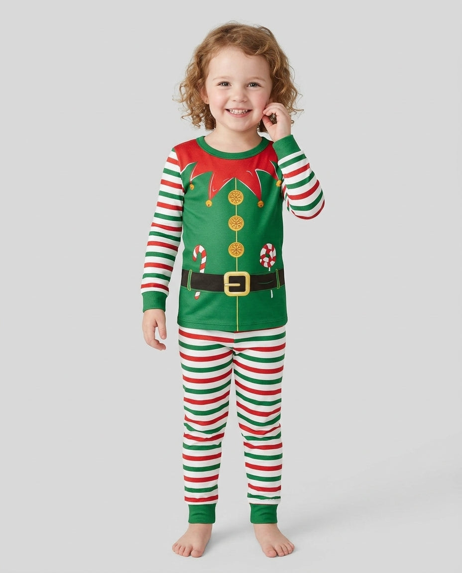 Cutest Little Elf Bamboo Two Piece Long Sleeve Pajama Set