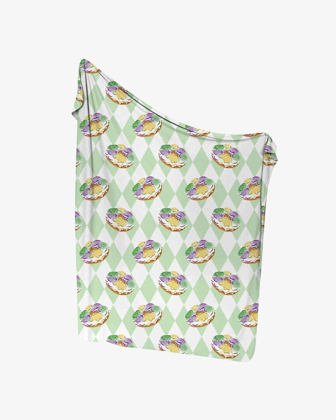 Mardi Gras Donut Bamboo Swaddle Blanket