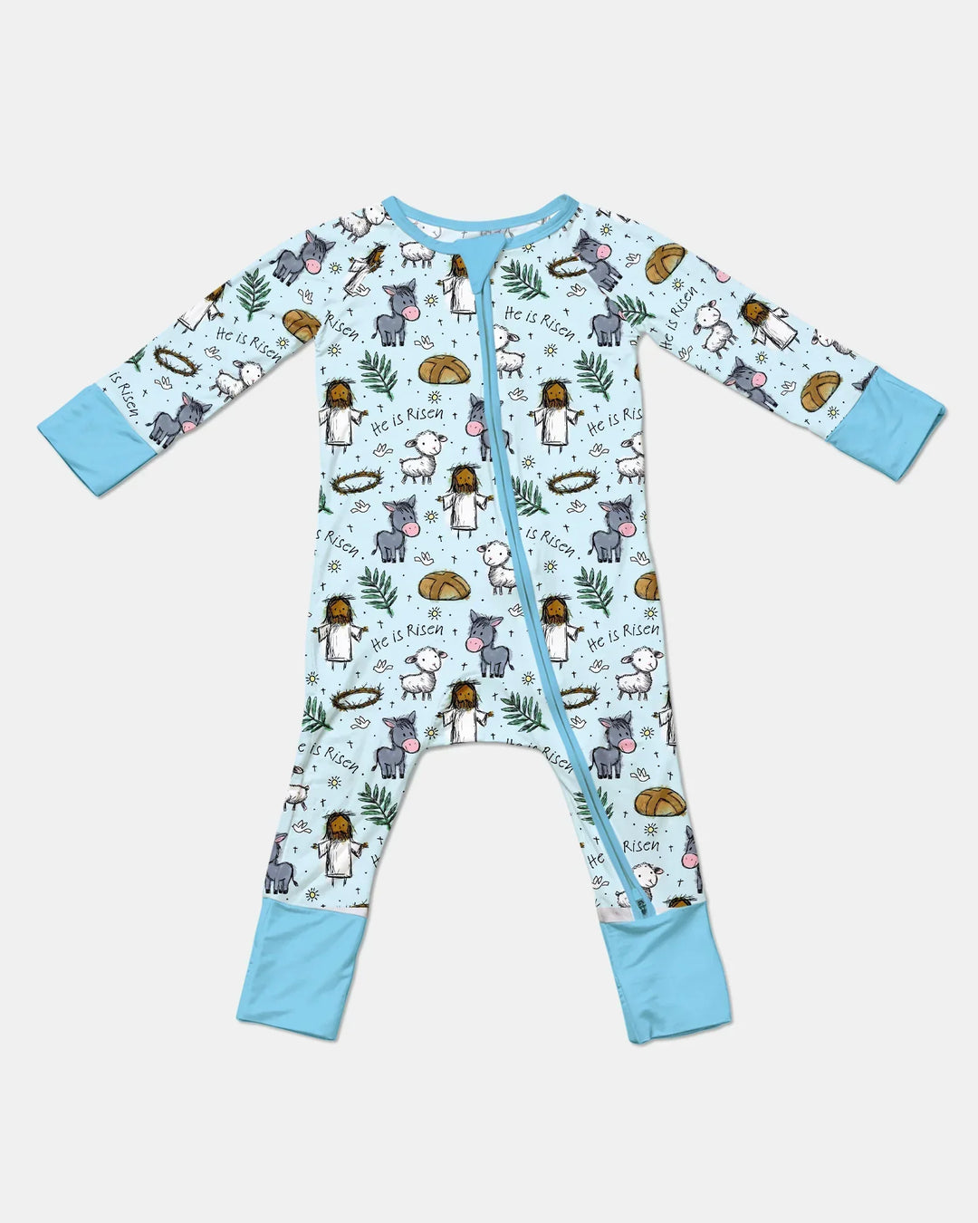 He Is Risen Easter Family Matching Bamboo Convertible Zippy