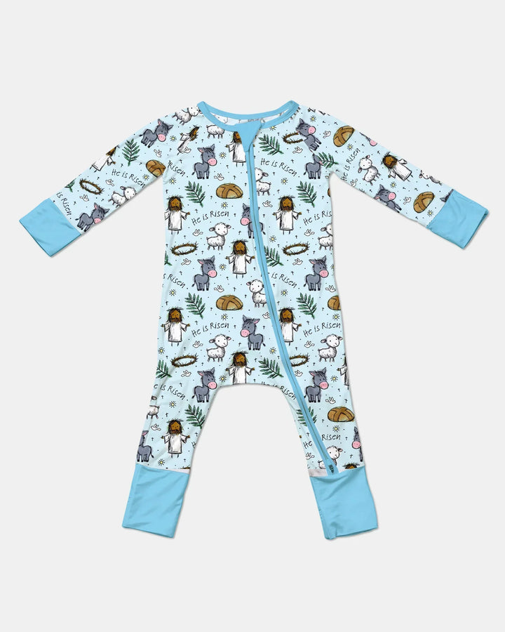 He Is Risen Easter Family Matching Bamboo Convertible Zippy