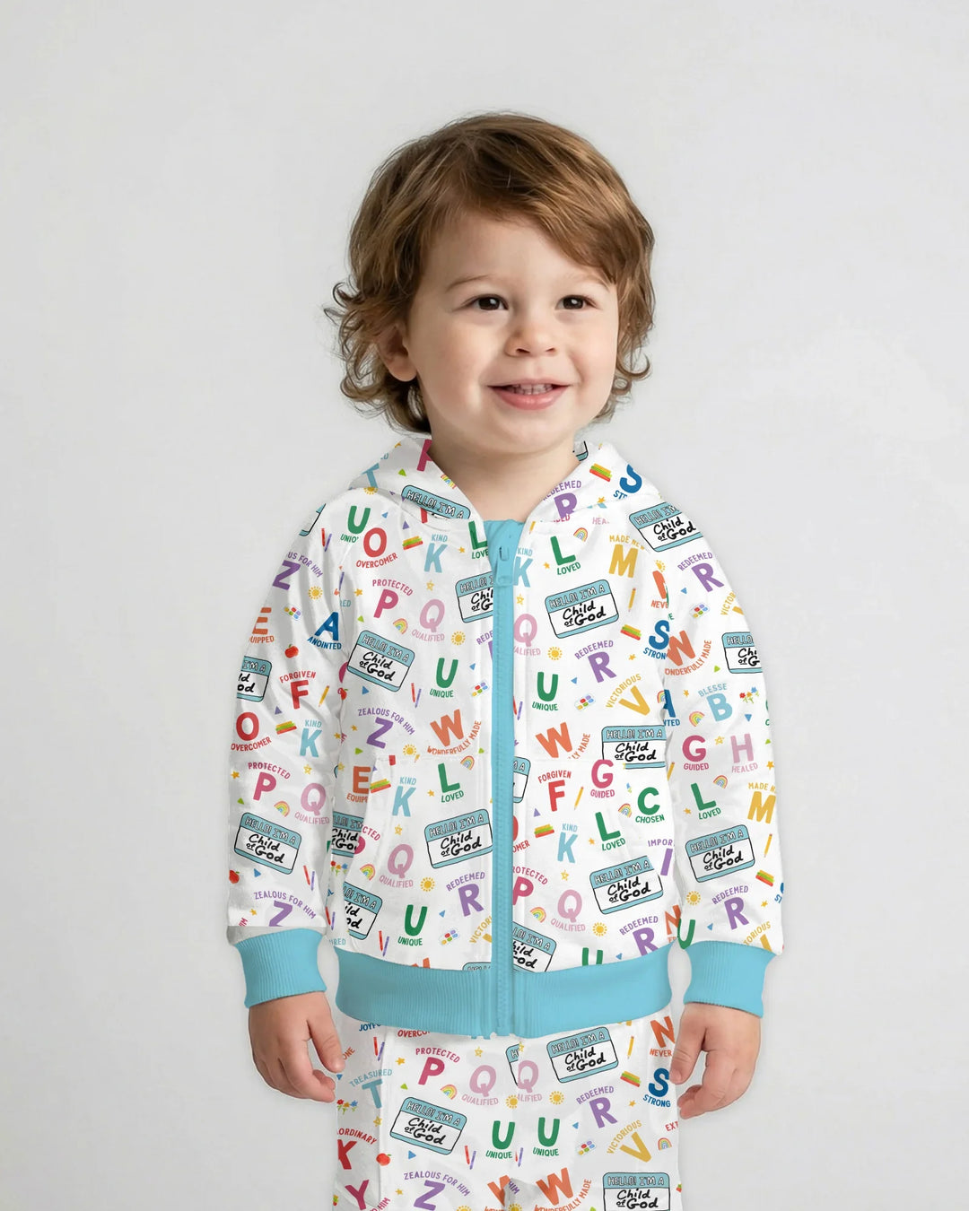 I'm A Child Of God ABCs Bamboo Zip Hoodie