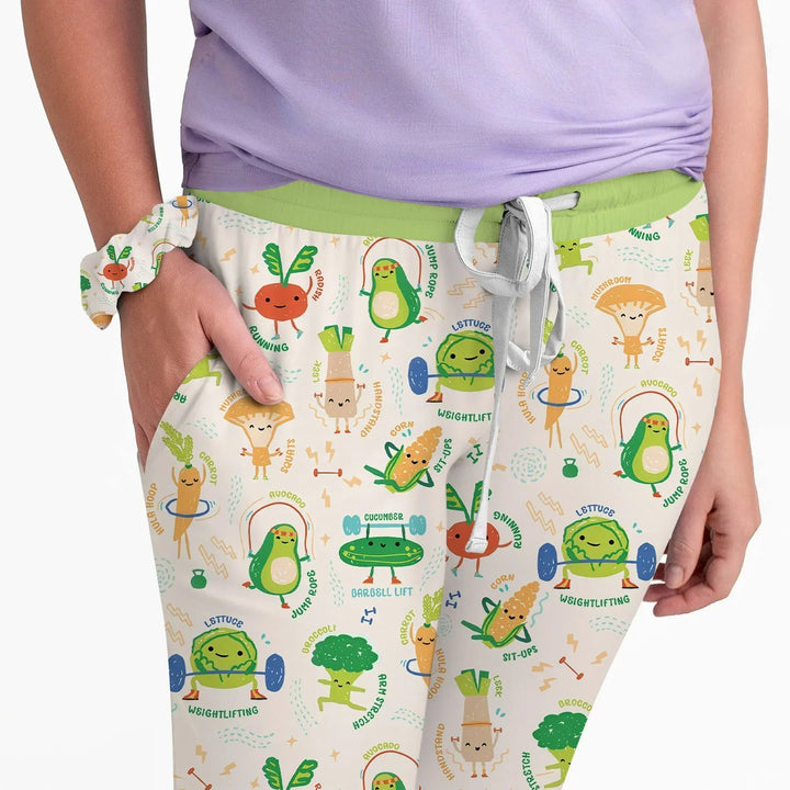 Exercise Veggie Bamboo Women Pajama Set