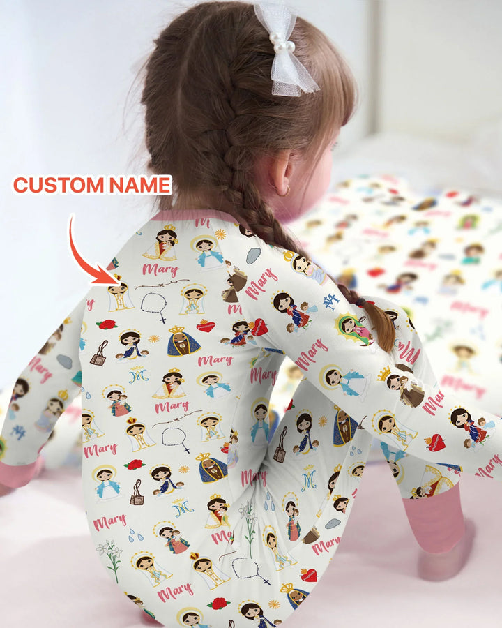 Custom Name Mother Mary Bamboo Convertible Zippy