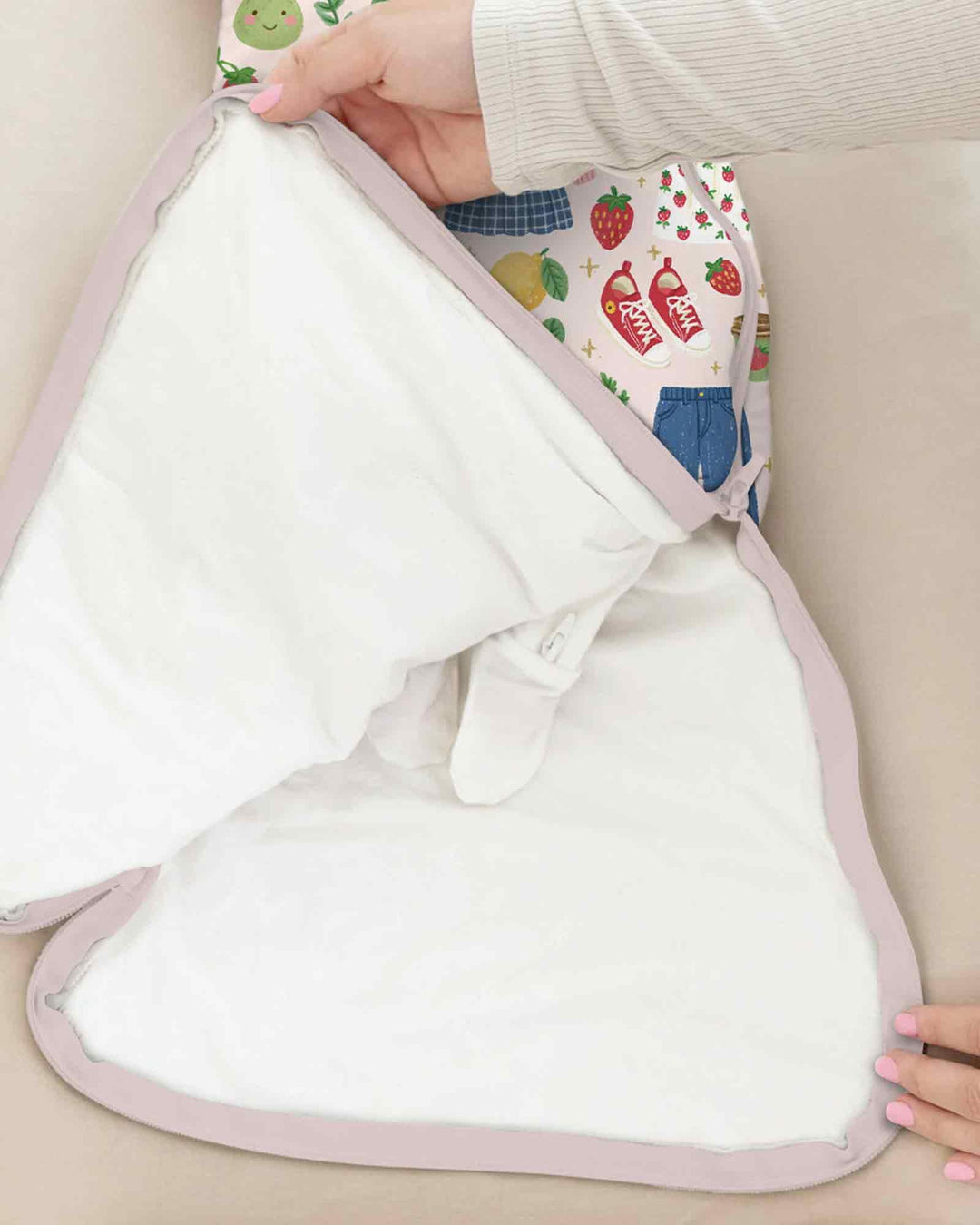 Strawberry School Style Bamboo Sleep Bag