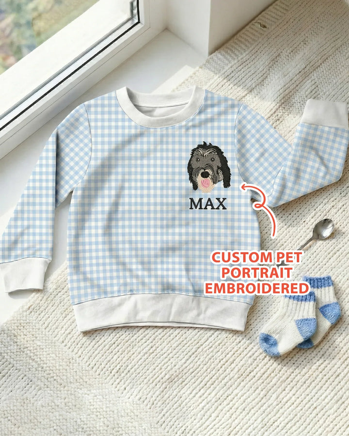 Custom Embroidered Pet Bamboo Crewneck Sweatshirt