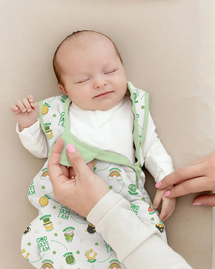 St Patrick's Day God Says I Am Bamboo Sleep Bag