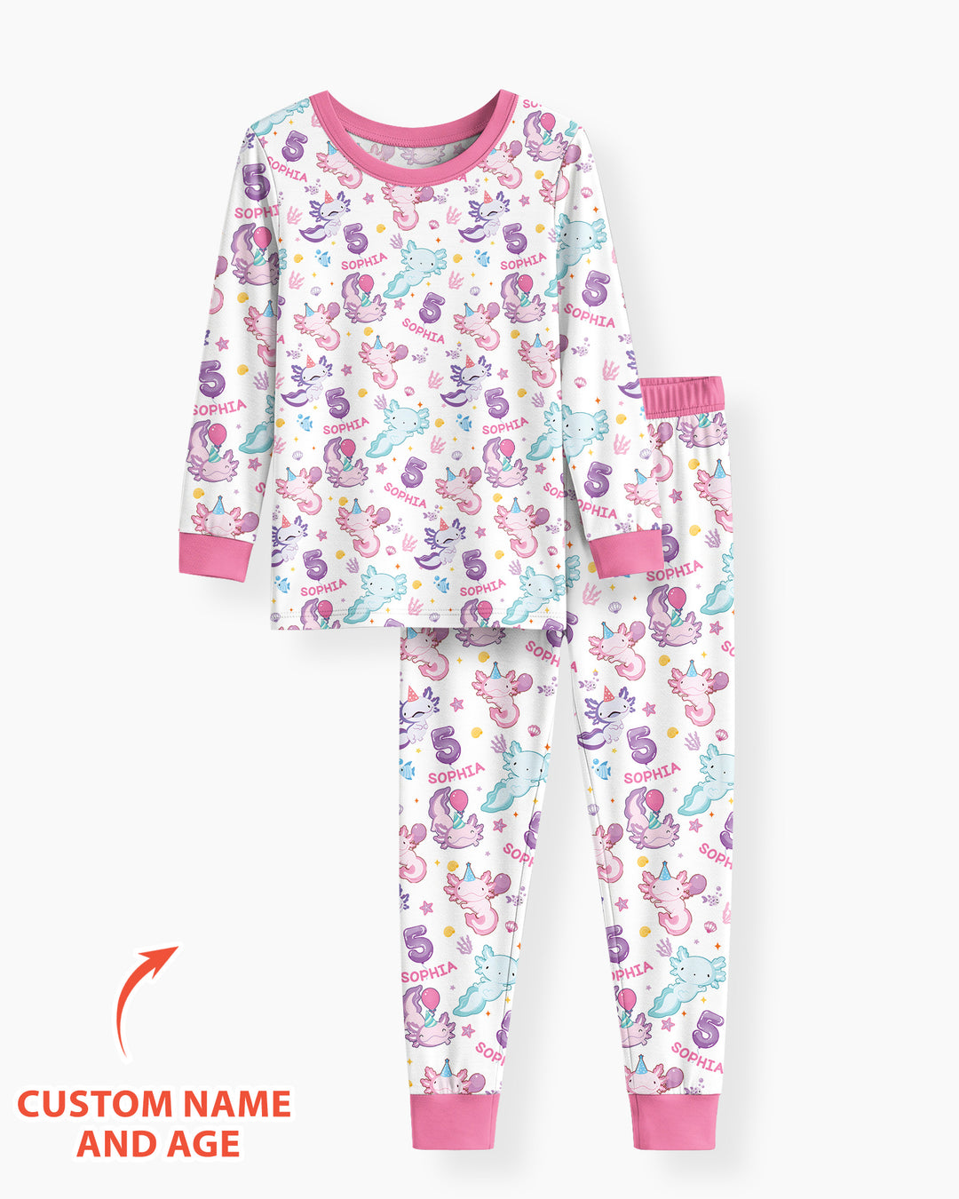Personalized Alolt Of Fun Birthday Bamboo Two Piece Long Sleeve Pajama Set