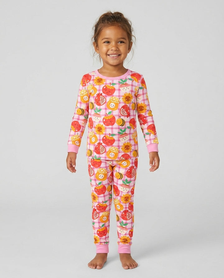 Sweet New Year Bamboo Two Piece Long Sleeve Pajama Set