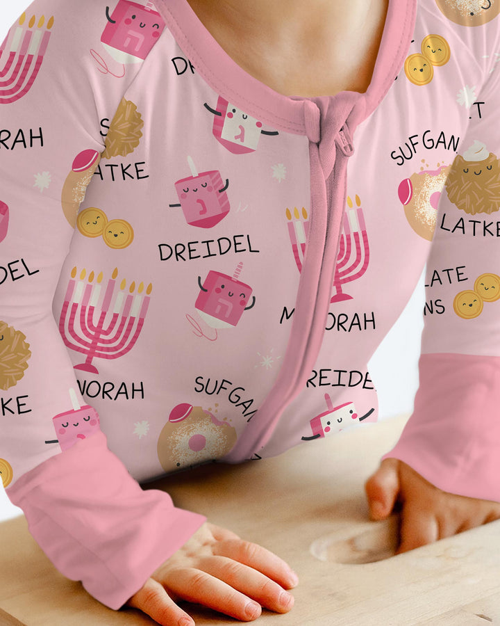 Family Hanukkah Matching Bamboo Convertible Zippy