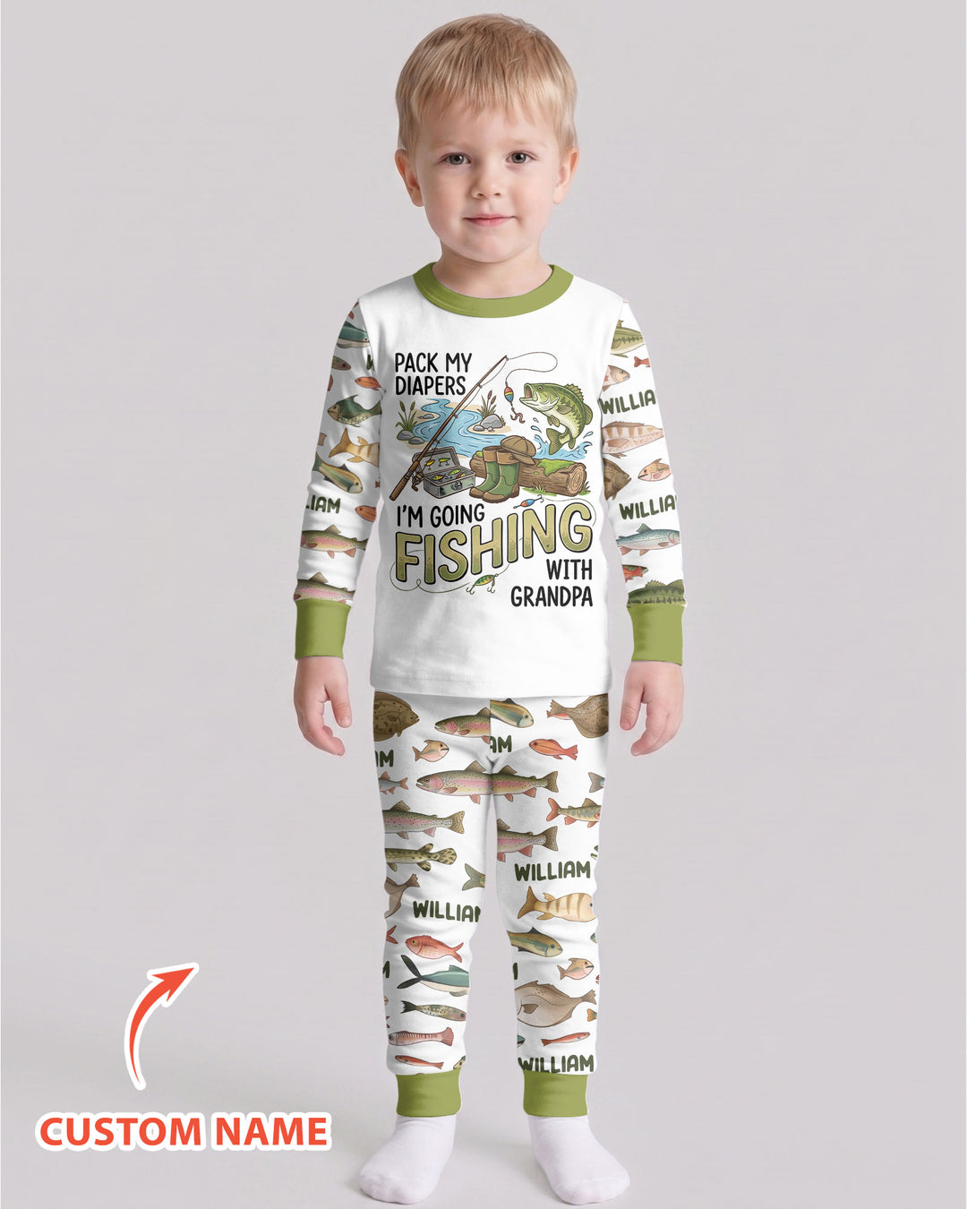 Pack My Diapers Bamboo Two Piece Long Sleeve Pajama Set