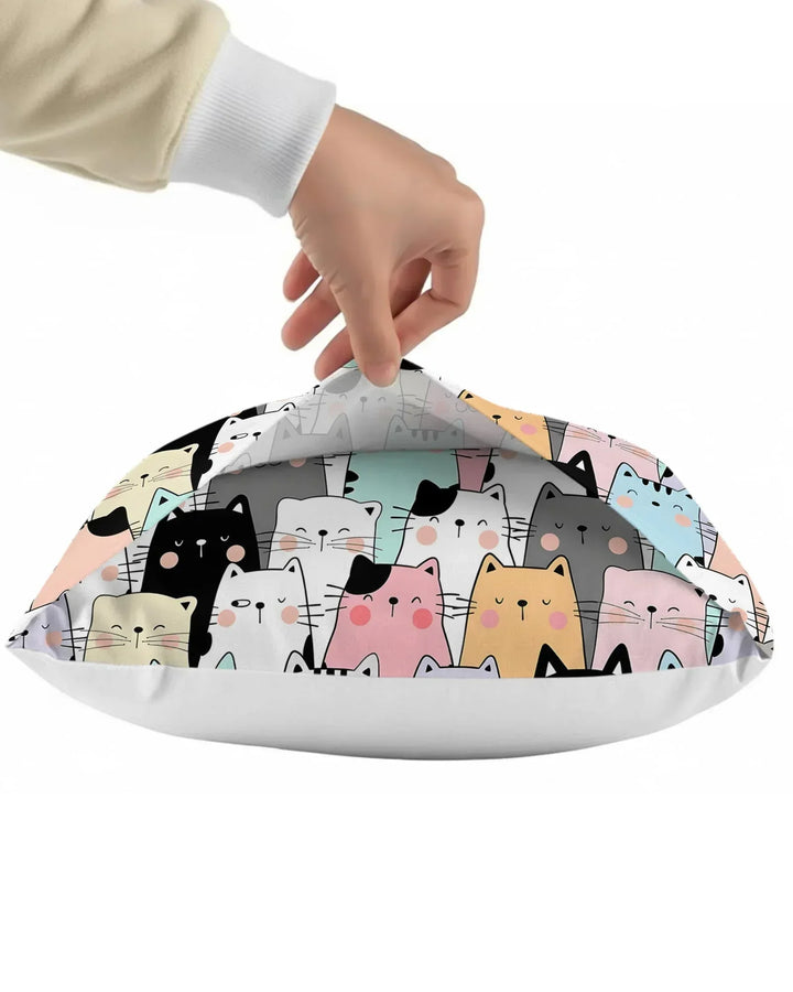 Purrfect Crowd Bamboo Pillow Case