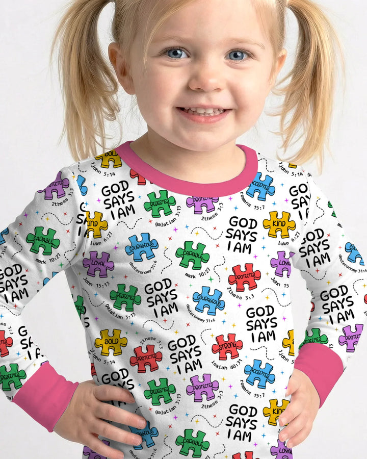 All Pieces Belong Bamboo Two Piece Long Sleeve Pajama Set