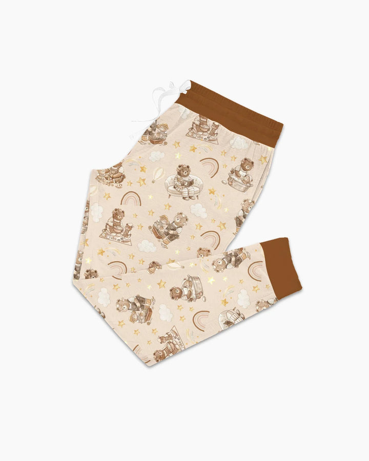 Embroidered Mama Bear and Baby Bear Bamboo Women Pajama Set