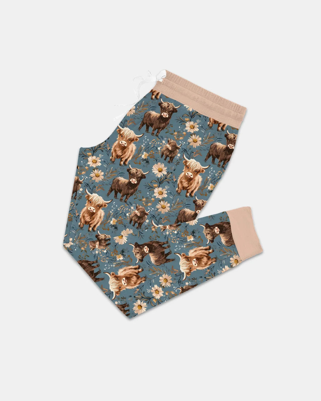 Majestic Highland Cows Family Matching Bamboo Women Pajama Set