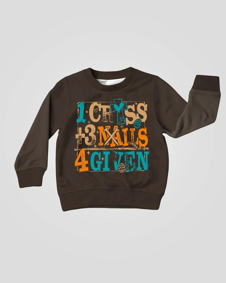 1 Cross 3 Nails 4 Given Bamboo Crewneck Sweatshirt