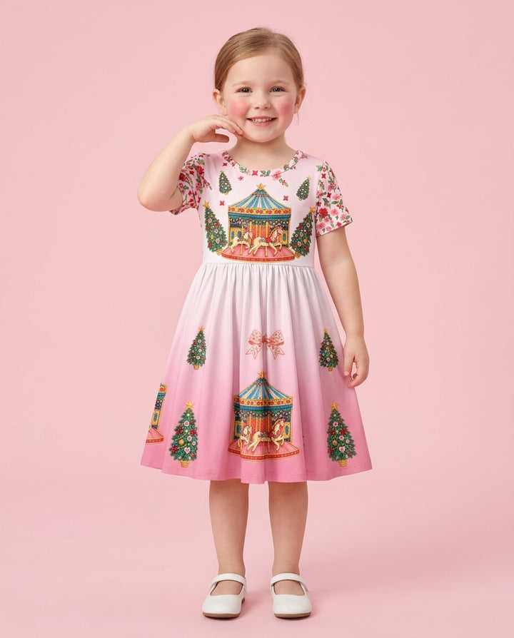 Enchanted Carousel Bamboo Twirl Dress
