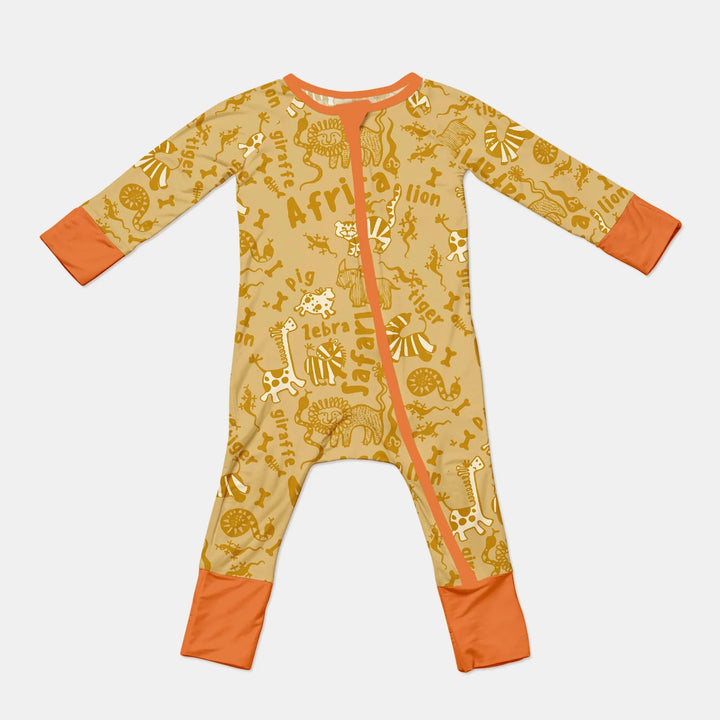 Handdrawn African Animals Bamboo Convertible Zippy