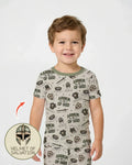 Camo Armor Of God Bamboo Two Piece Short Sleeve Pajama Set