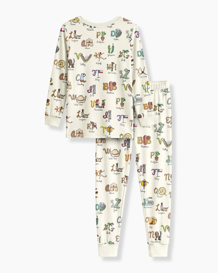Template Bamboo Two Piece Long Sleeve Pyjamas Set