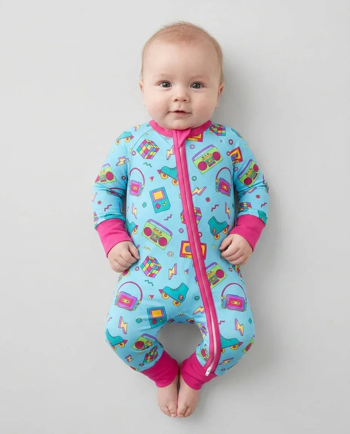 80s Retro Neon Bamboo Convertible Zippy