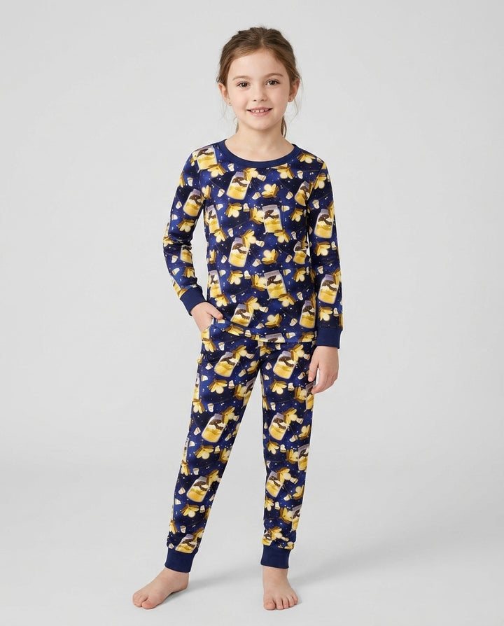 Template Bamboo Two Piece Long Sleeve Pyjamas Set