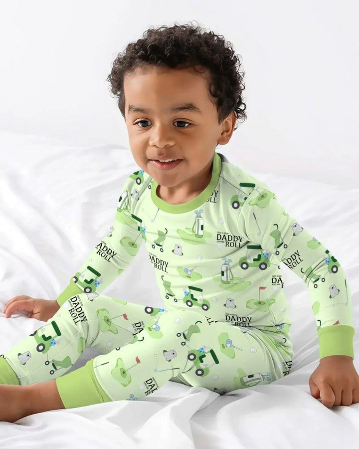 Daddy Golf Team Bamboo Two Piece Long Sleeve Pajama Set