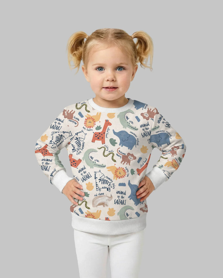 Funny African Animals Bamboo Crewneck Sweatshirt