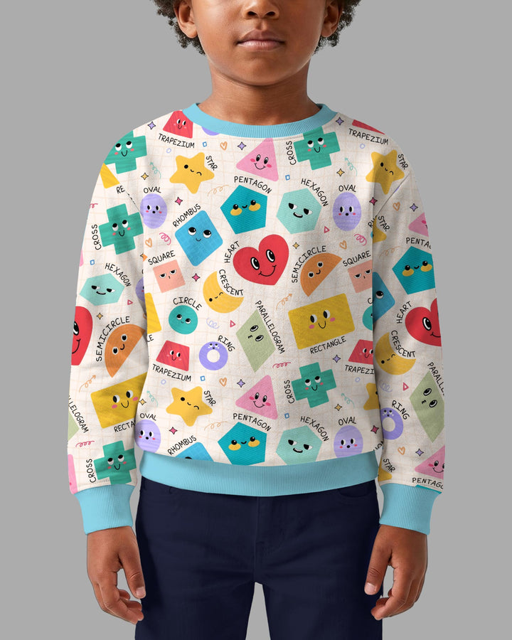 Happy Shape Squad Family Matching Bamboo Crewneck Sweatshirt