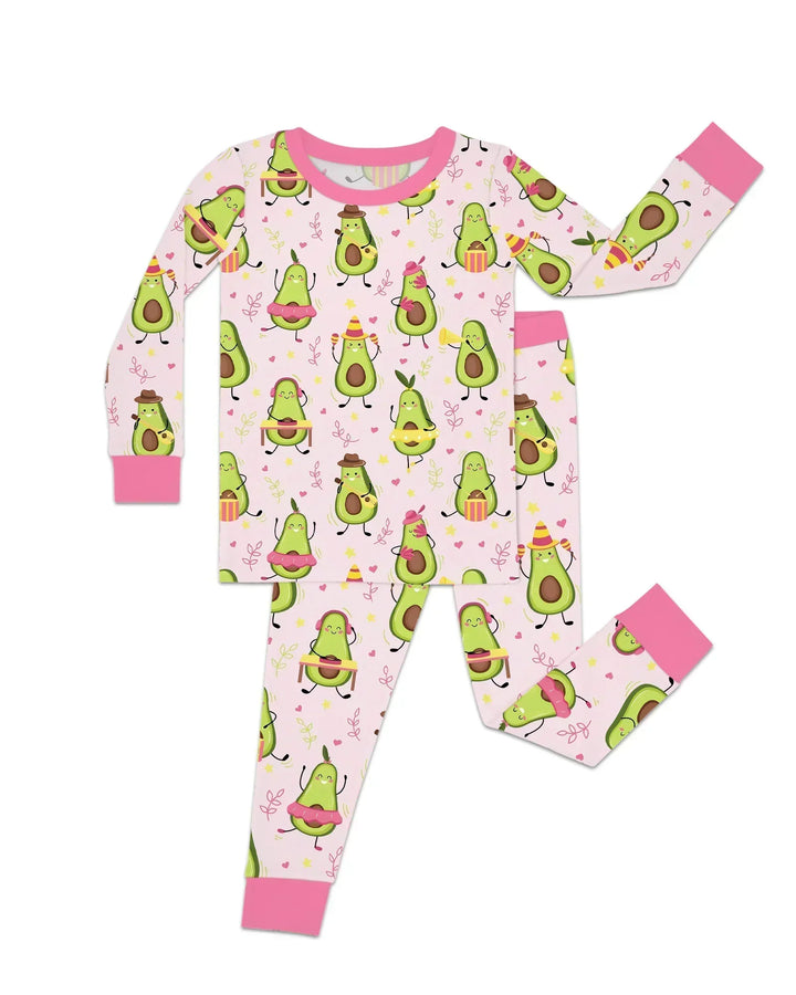 Avocado Fiesta Bamboo Two Piece Long Sleeve Pajama Set