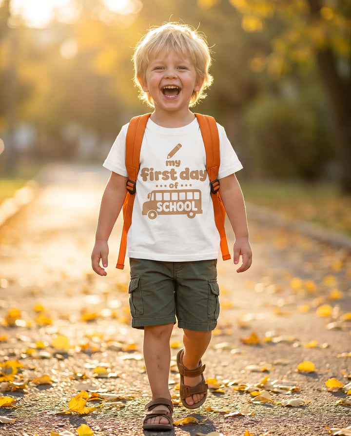 My First Day Of School Bamboo Crewneck T-Shirt