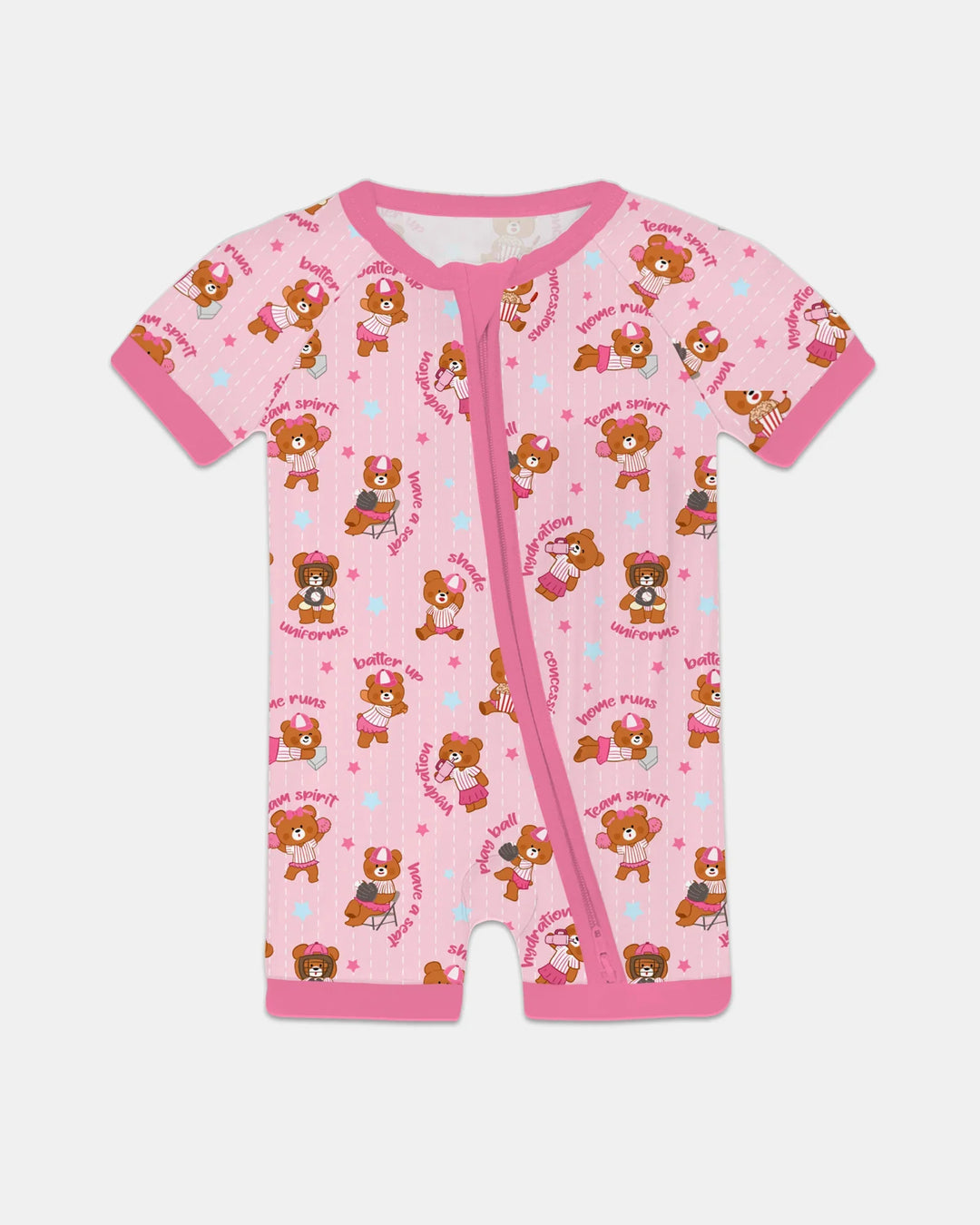 Born To Play Baseball Bamboo Shorty Zippy
