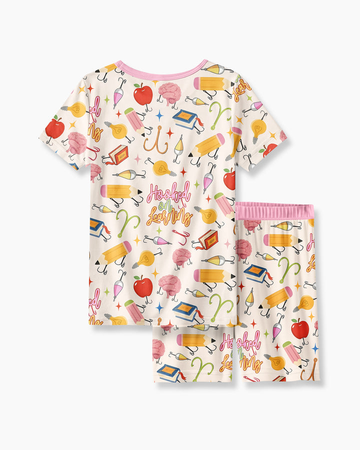 Template Bamboo Two Piece Short Sleeve Shorts Pyjamas Set
