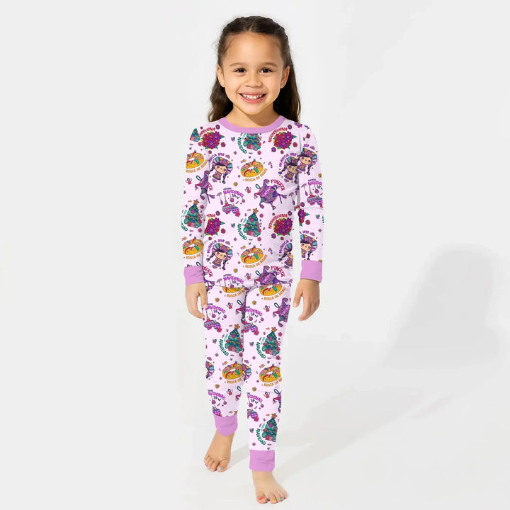 Dulce Navidad Bamboo Two Piece Long Sleeve Pajama Set