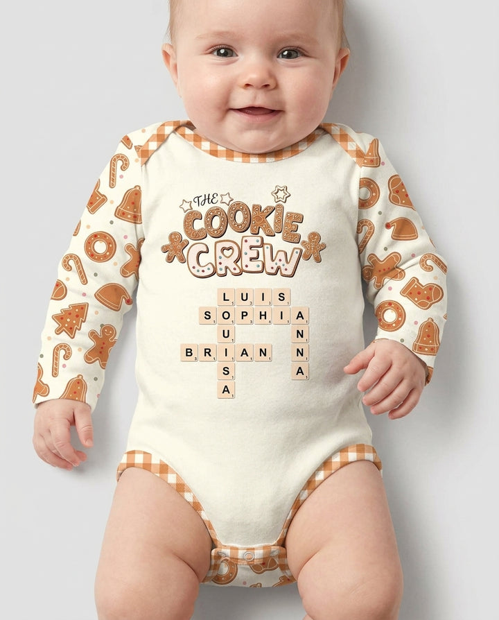 Custom Crossword Cookie Crew Bamboo Bodysuit