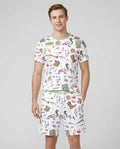Daddy's Fishing Buddy Daddy& Me Matching Bamboo Men Short Sleeve Short Pajama Set