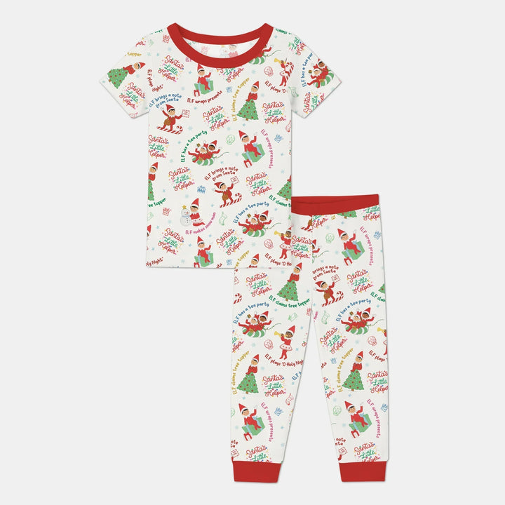 Christmas Elf Bamboo Two Piece Short Sleeve Pajama Set
