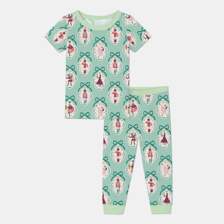 The Nutcracker Ballet Christmas Bamboo Two Piece Short Sleeve Pajama Set