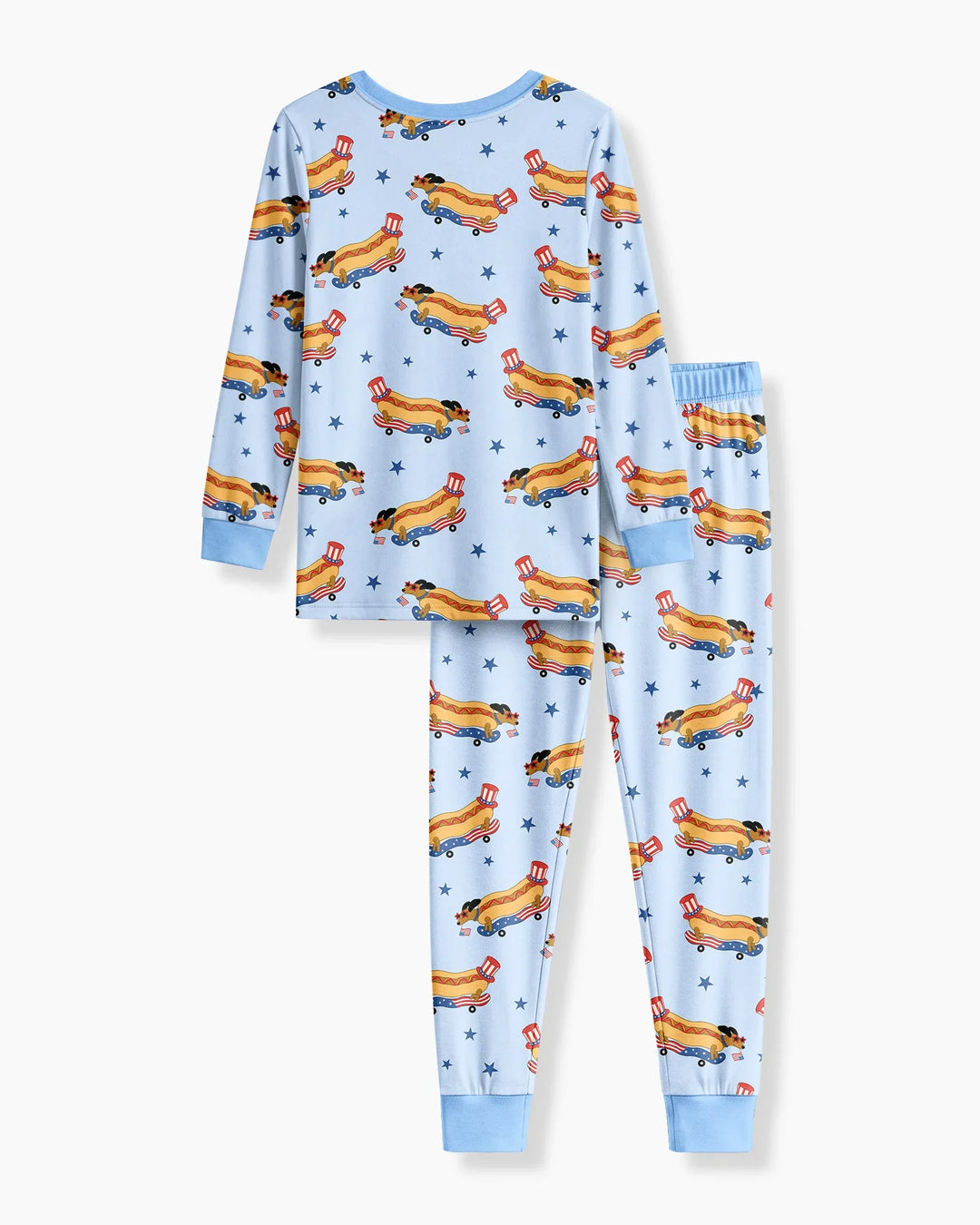American Hot Dog Bamboo Two Piece Long Sleeve Pajama Set