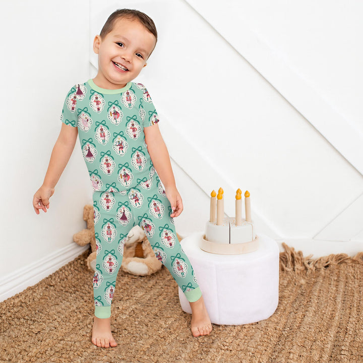 The Nutcracker Ballet Christmas Bamboo Two Piece Short Sleeve Pajama Set