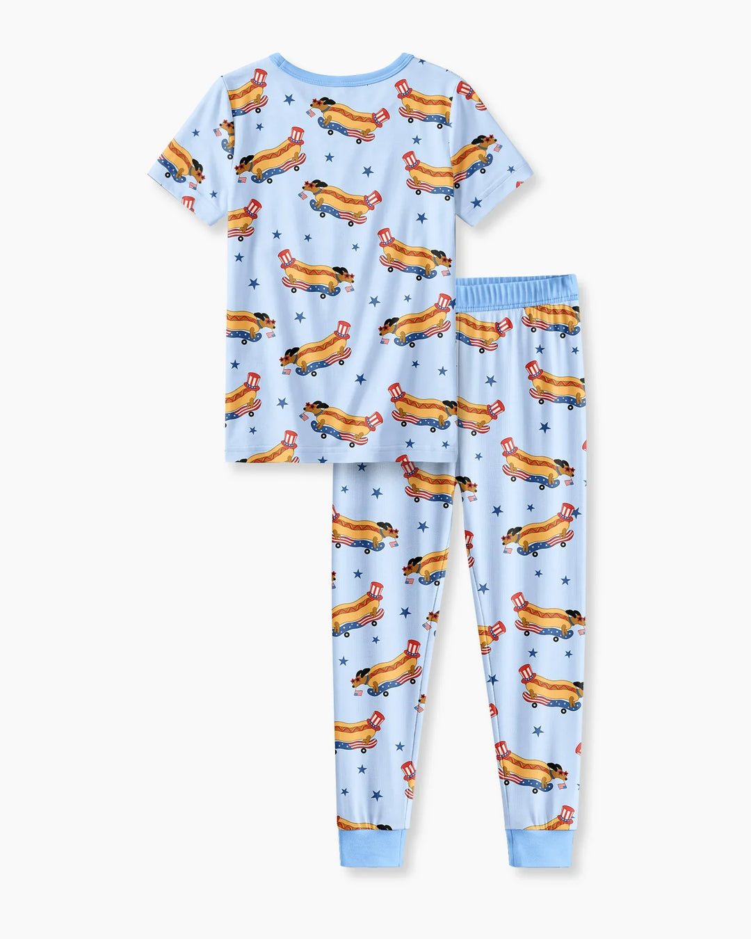 American Hot Dog Bamboo Two Piece Short Sleeve Pajama Set