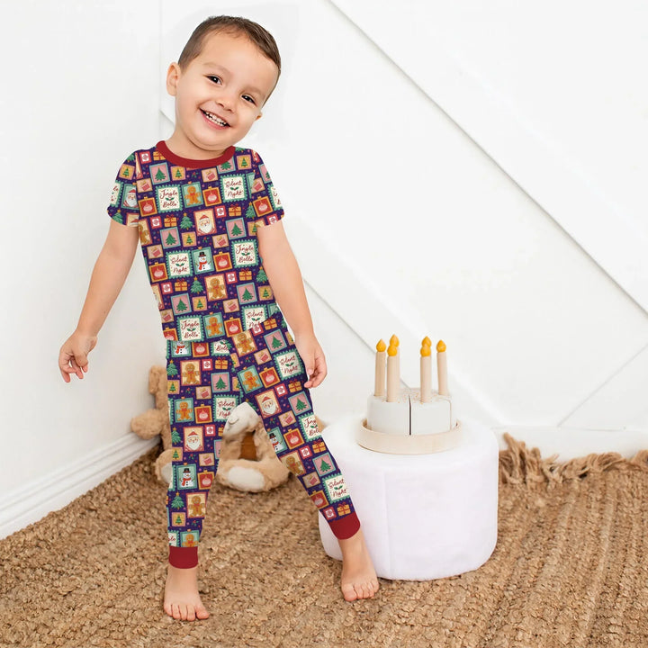 Magical Christmas Night Bamboo Two Piece Short Sleeve Pajama Set