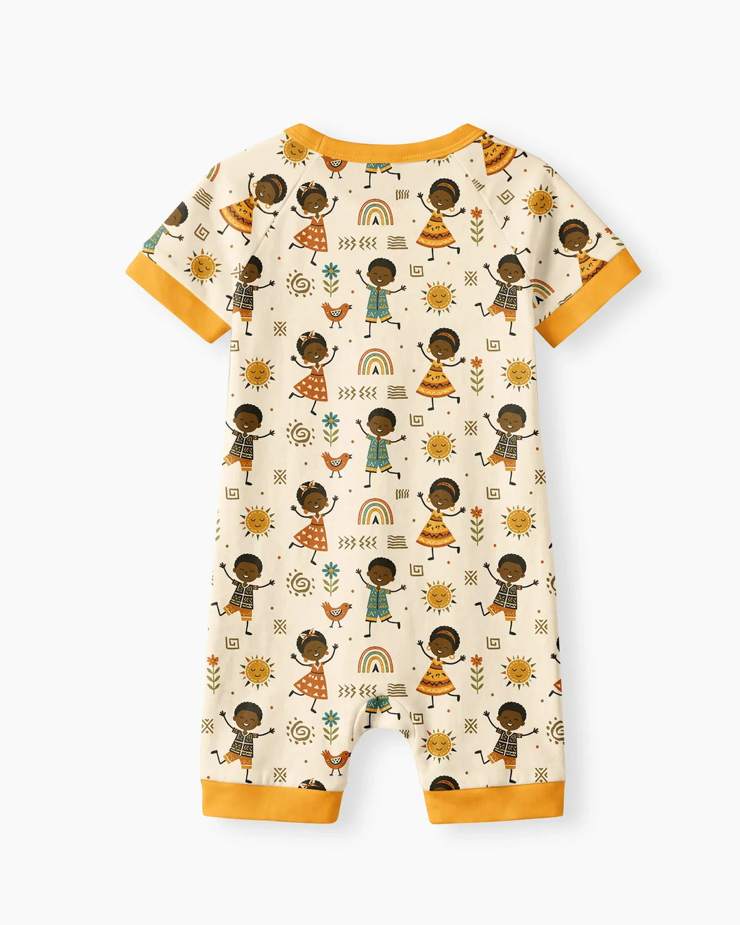 Cute African Heritage Bamboo Shorty Zippy