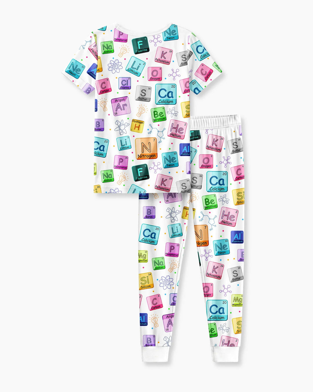 Science Elements Bamboo Two Piece Short Sleeve Pajama Set