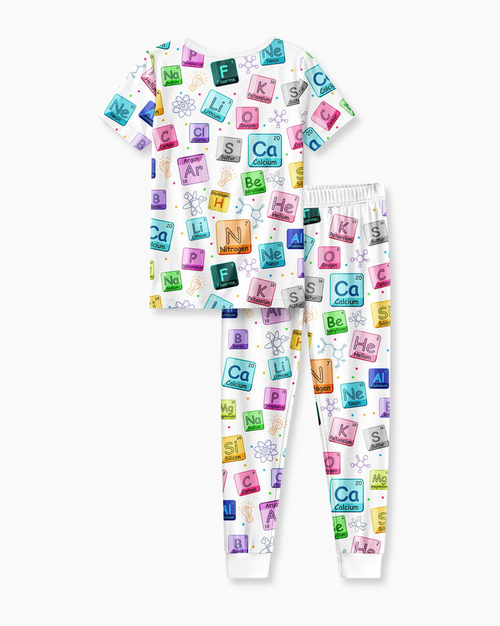 Science Elements Bamboo Two Piece Short Sleeve Pajama Set