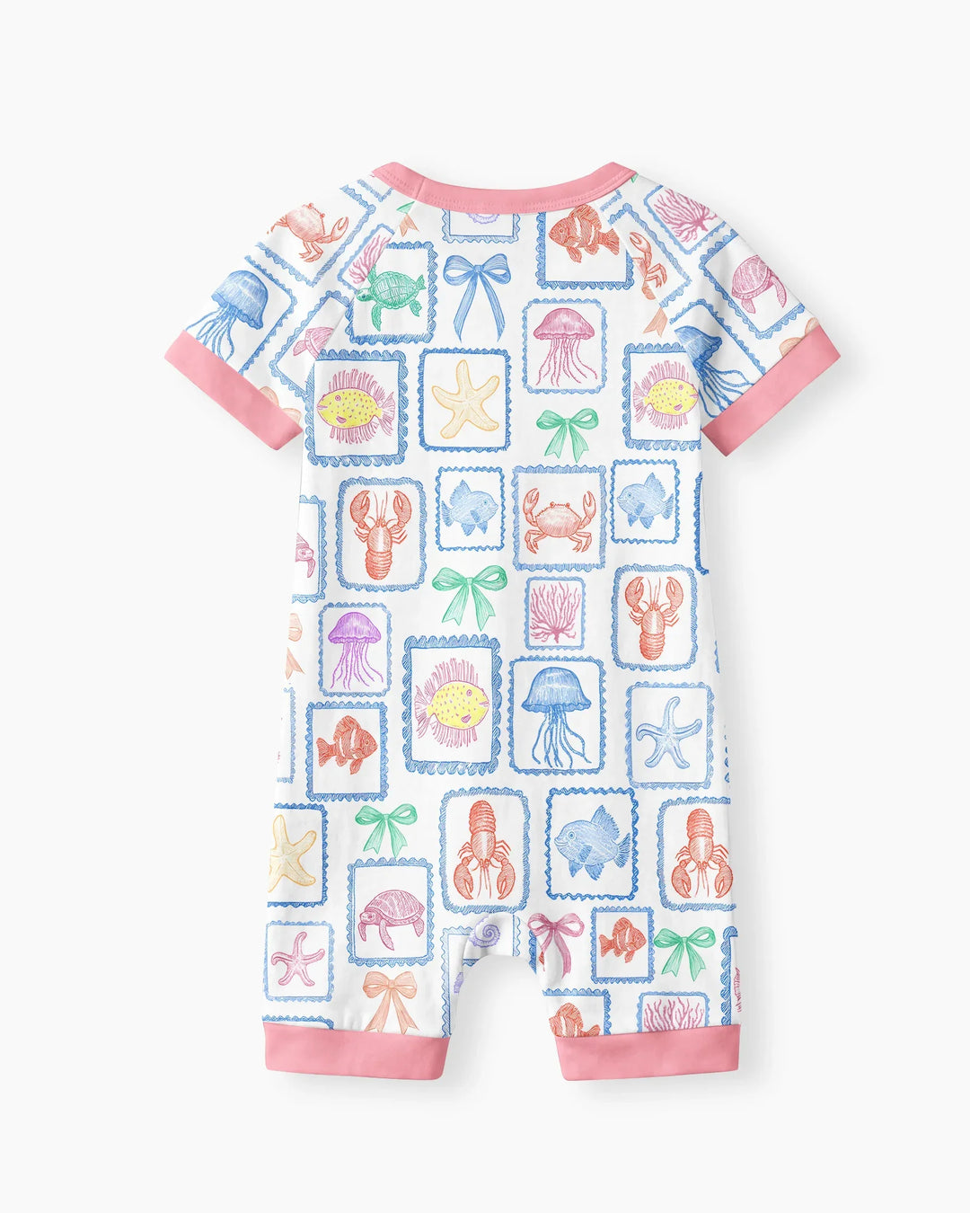Coastal Treasures Family Matching Bamboo Shorty Zippy