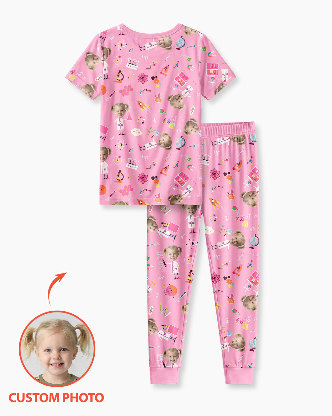 CUSTOM Template Bamboo Two Piece Short Sleeve Pyjamas Set