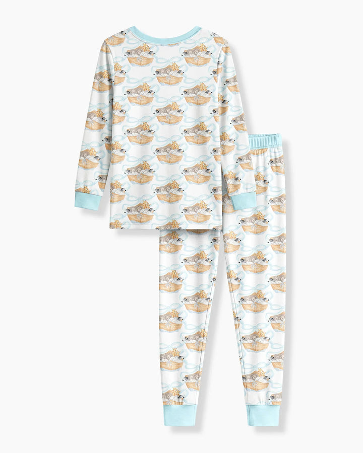 Noah's Ark Bamboo Two Piece Long Sleeve Pajama Set